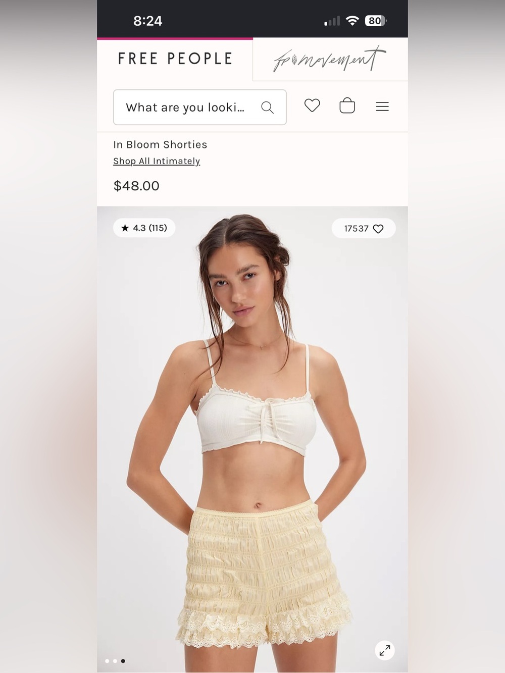 Free People In Bloom Shorties - Picture 8 of 8